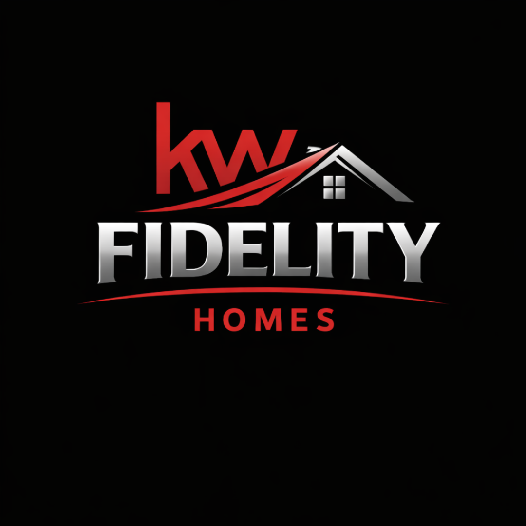 Fidelity Real Estate Group logo with the tagline Your fidelity in real estate, featuring a house roof graphic