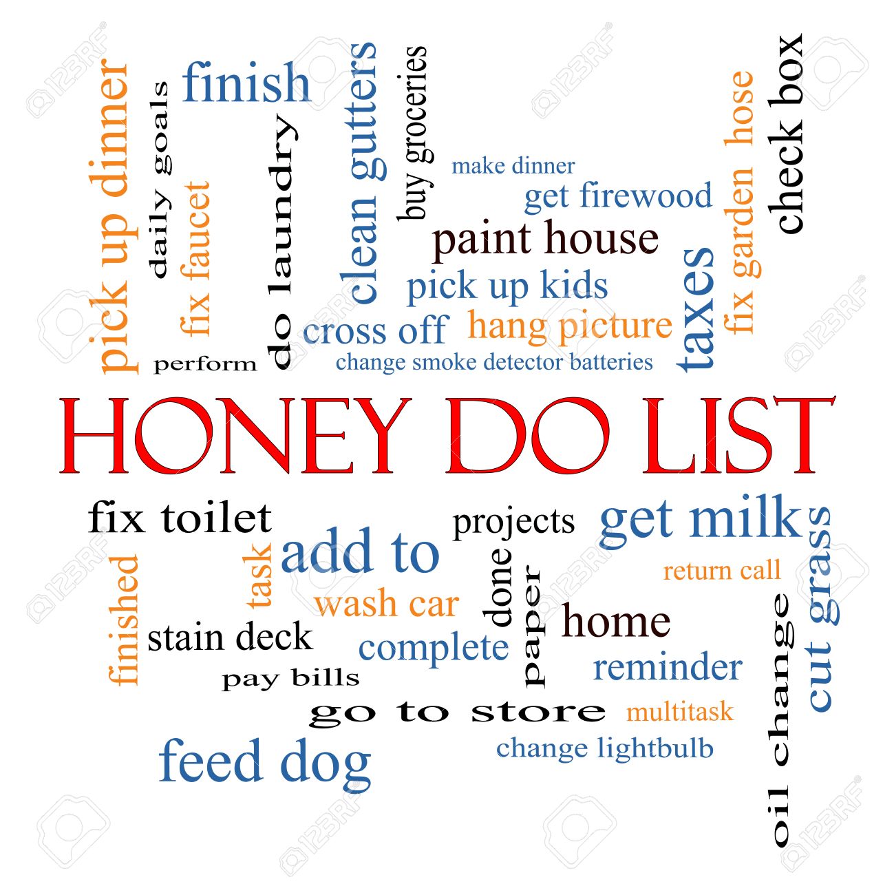 Homebound HoneyDo Lists!